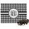 Houndstooth Microfleece Dog Blanket - Regular