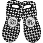 Houndstooth Neoprene Oven Mitts - Set of 2 w/ Monogram