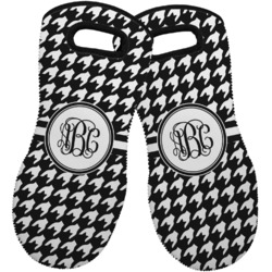 Houndstooth Neoprene Oven Mitts - Set of 2 w/ Monogram