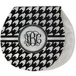 Houndstooth Burp Pad - Velour w/ Monogram