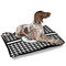 Houndstooth Outdoor Dog Beds - Large - IN CONTEXT