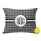 Houndstooth Outdoor Throw Pillow (Rectangular - 12x16)