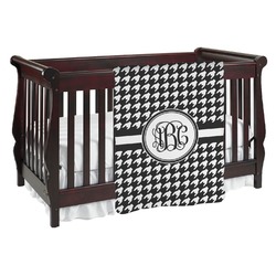 Houndstooth Baby Blanket (Single Sided) (Personalized)