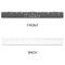 Houndstooth Plastic Ruler - 12" - APPROVAL