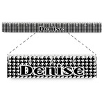 Houndstooth Plastic Ruler - 12" (Personalized)