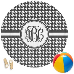 Houndstooth Round Beach Towel (Personalized)