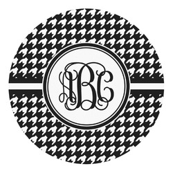 Houndstooth Round Decal - Large (Personalized)