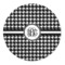 Houndstooth Round Indoor Rug - Front/Main