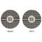 Houndstooth Round Linen Placemats - APPROVAL (double sided)