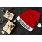 Houndstooth Santa Hat - Flat Layout