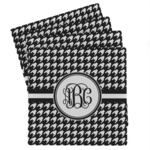 Houndstooth Absorbent Stone Coasters - Set of 4 (Personalized)