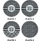 Houndstooth Set of Appetizer / Dessert Plates (Approval)