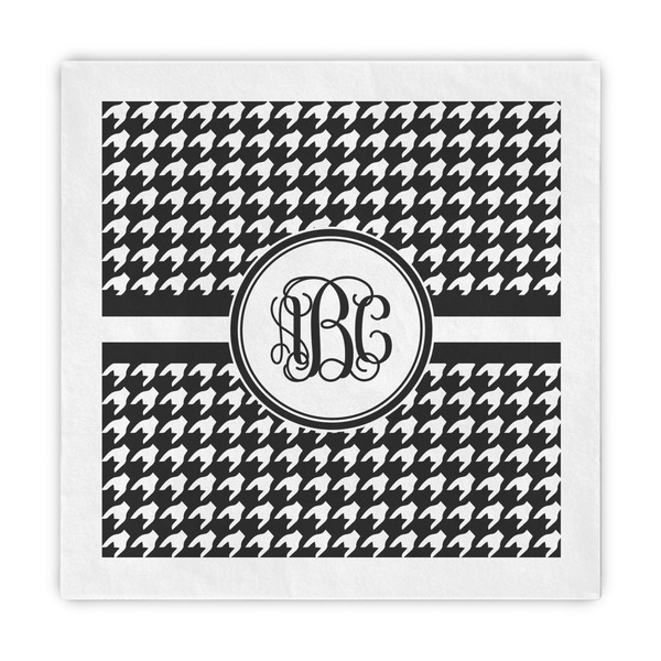 Custom Houndstooth Standard Decorative Napkins (Personalized)