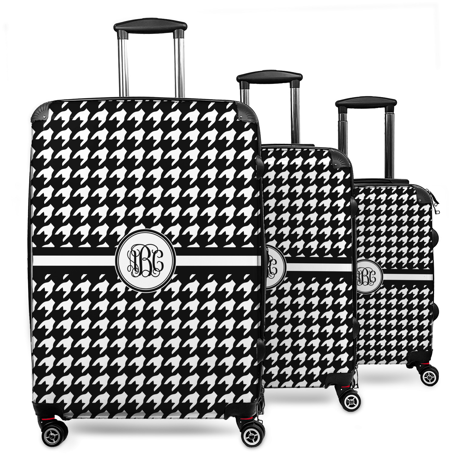 Houndstooth luggage set on sale