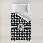 Houndstooth Toddler Duvet Cover w/ Monogram