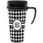 Houndstooth Acrylic Travel Mug with Handle (Personalized)