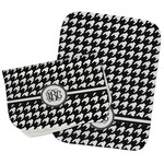 Houndstooth Burp Cloths - Fleece - Set of 2 w/ Monogram