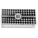 Houndstooth Vinyl Checkbook Cover (Personalized)