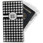 Houndstooth Travel Document Holder