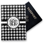 Houndstooth Vinyl Passport Holder (Personalized)