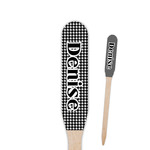 Houndstooth Paddle Wooden Food Picks - Single Sided (Personalized)