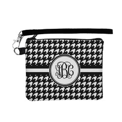 Houndstooth Wristlet ID Case w/ Monogram