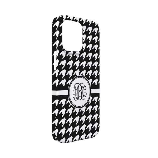 Custom Houndstooth iPhone Case - Plastic - iPhone 13 Mini (Personalized)