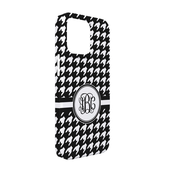 Custom Houndstooth iPhone Case - Plastic - iPhone 13 Pro (Personalized)