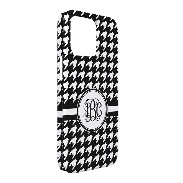 Custom Houndstooth iPhone Case - Plastic - iPhone 13 Pro Max (Personalized)