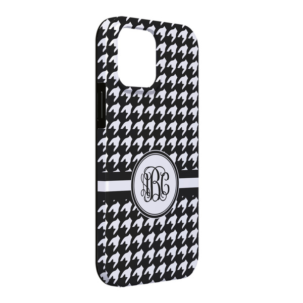 Custom Houndstooth iPhone Case - Rubber Lined - iPhone 13 Pro Max (Personalized)