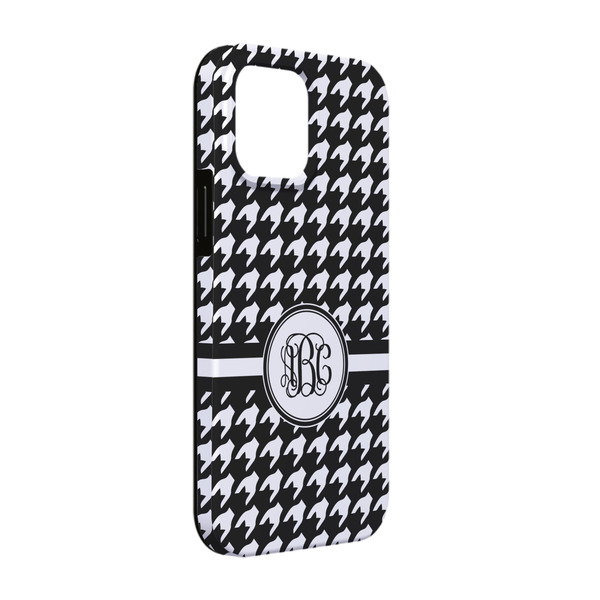 Custom Houndstooth iPhone Case - Rubber Lined - iPhone 13 Pro (Personalized)