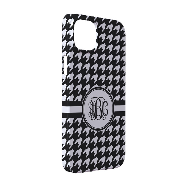 Custom Houndstooth iPhone Case - Plastic - iPhone 14 (Personalized)