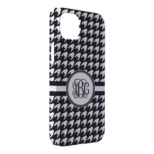 Custom Houndstooth iPhone Case - Plastic - iPhone 14 Plus (Personalized)