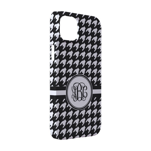 Custom Houndstooth iPhone Case - Plastic - iPhone 14 Pro (Personalized)