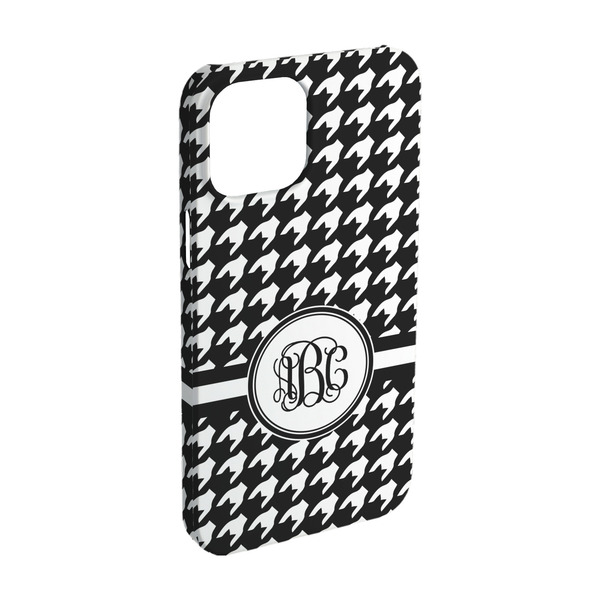 Custom Houndstooth iPhone Case - Plastic - iPhone 15 Pro (Personalized)