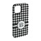 Houndstooth iPhone 15 Pro Tough Case - Angle