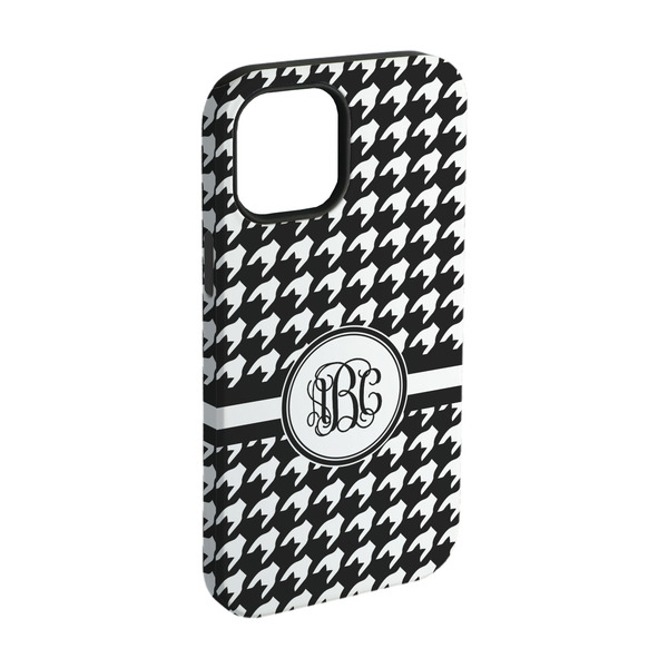 Custom Houndstooth iPhone Case - Rubber Lined - iPhone 15 (Personalized)