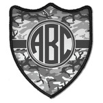 Camo Iron On Shield Patch B w/ Monogram