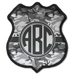 Camo Iron On Shield Patch C w/ Monogram