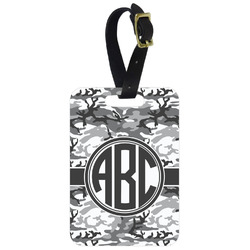 Camo Metal Luggage Tag w/ Monogram