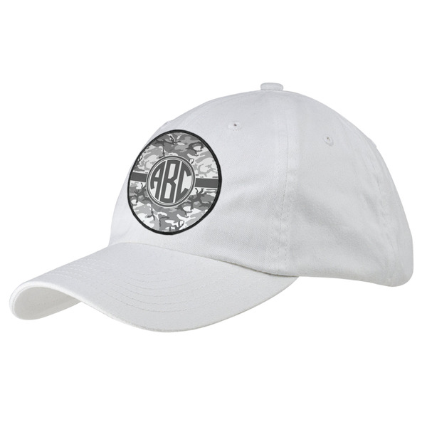 Custom Camo Baseball Cap - White (Personalized)