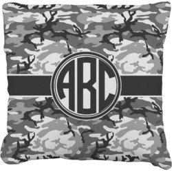 Camo Faux-Linen Throw Pillow 16" (Personalized)