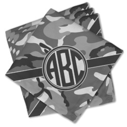 Camo Cloth Cocktail Napkins - Set of 4 w/ Monogram