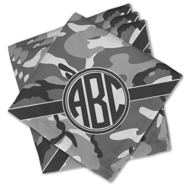 Custom Camo Cloth Cocktail Napkins - Set of 4 w/ Monogram