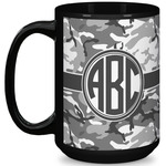 Camo 15 Oz Coffee Mug - Black (Personalized)