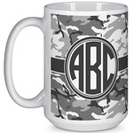 Camo 15 Oz Coffee Mug - White (Personalized)