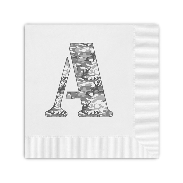 Custom Camo Coined Cocktail Napkins (Personalized)