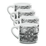 Camo Double Shot Espresso Cups - Set of 4 (Personalized)