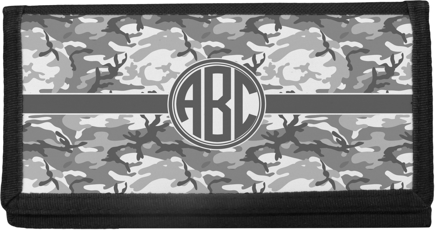 RNK Shops Personalized Monogram Canvas Checkbook Cover