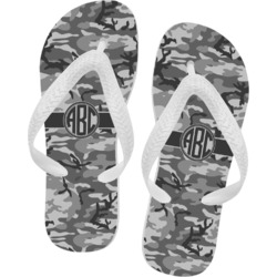 Camo Flip Flops - Large (Personalized)